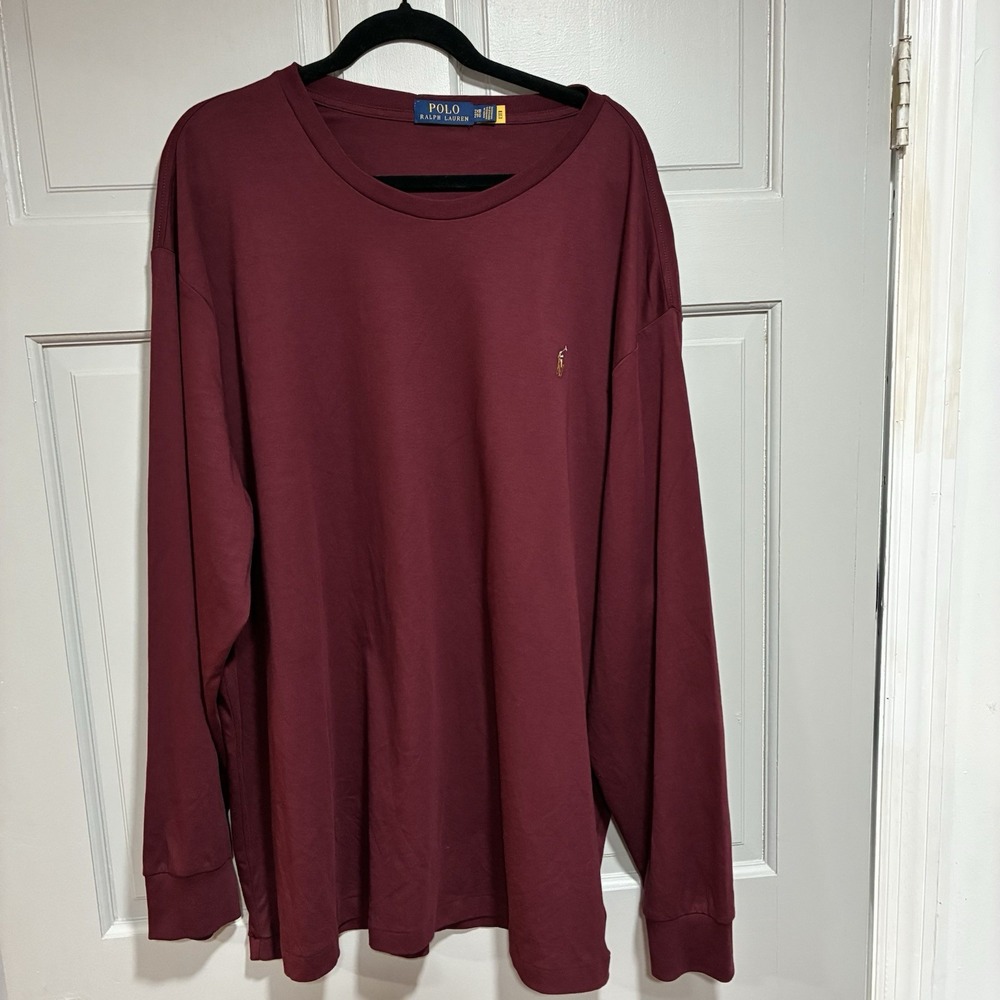 Polo Ralph Lauren Men Shirt Classic Fit Size 2XL Crewneck long sleeves Casual